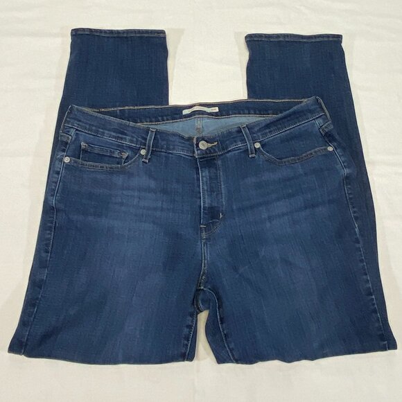 Levi’s High Rise Classic Straight Leg 18W Jeans Medium Wash Denim Timeless Fit - Picture 7 of 13